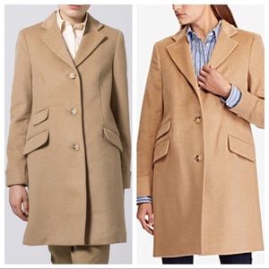 camel reefer coat